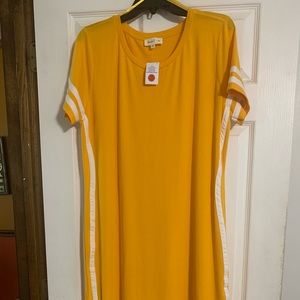 Plus size Yellow Dress 2x